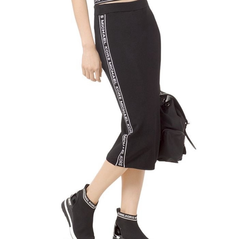 Michael Kors Logo Tape Skirt